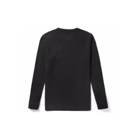 Timberland Logo Printing Round Neck Long Sleeves Black