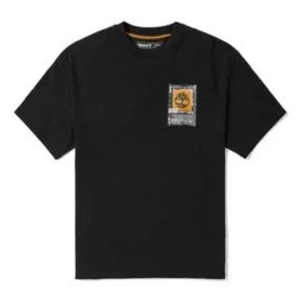 Timberland Printing Logo Round Neck Black