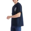 Timberland Printing Logo Round Neck Blue