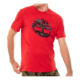 Timberland Printing Short Sleeve Red