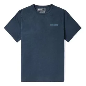 Timberland Printing Short Sleeve Round Neck Blue