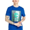 Timberland Round Neck Printing Short Sleeve Blue