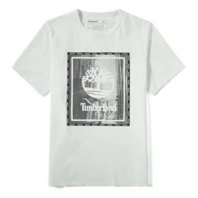 Timberland Round Neck Printing Short Sleeve White