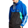 Timberland Splicing hooded Zipper Jacket Blue