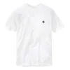 Timberland SS20 Casual Round Neck White Printing Short Sleeve White