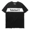 Timberland SS20 Contrasting Colors Logo Printing Short Sleeve Black
