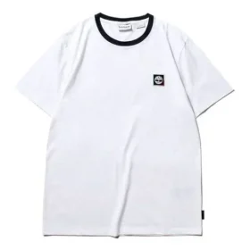 Timberland SS20 CoolMax Logo Short Sleeve Round Neck White