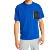 Timberland SS20 Hollow Out Zipper Pocket Printing Short Sleeve Blue