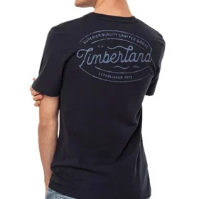 Timberland SS20 Round Neck Printing Short Sleeve Blue