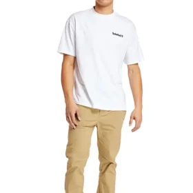 Timberland SS20 Round Neck Printing Short Sleeve White