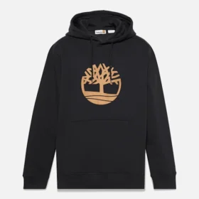 Timberland Tree Logo Hoodie – Black/Wheat
