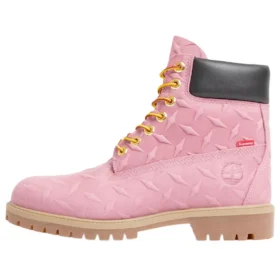 Timberland x Supreme Diamond Plate 6 Inch Premium Waterproof Boot “Pink – 23FW”