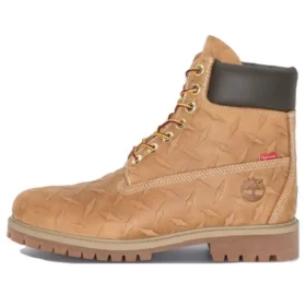 Timberland x Supreme Diamond Plate 6 Inch Premium Waterproof Boot “Wheat – 23FW”