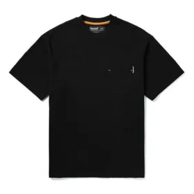 Timberland Yellow Pattern Cargo Round Neck Short Sleeve Black