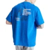 Timberland Yellow Pattern Cargo Round Neck Short Sleeve Blue