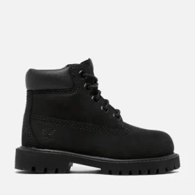 Toddler 6-Inch Waterproof Boots – Black Nubuck