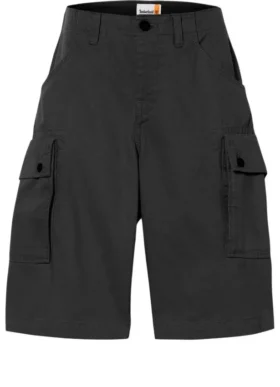 Twill Cargo Shorts “Black”