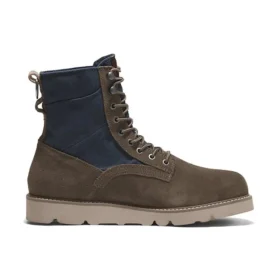 Vibram Waterproof Leather and Fabric Boots “Olive Green Suede”