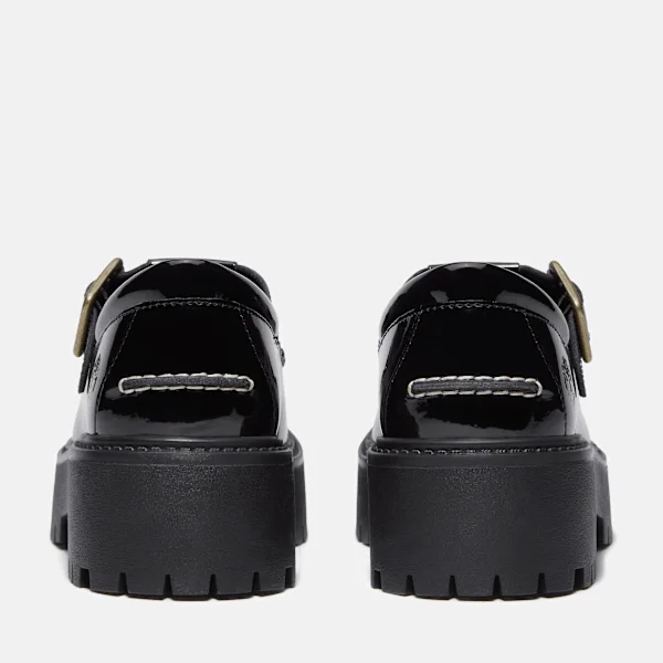 Women’s Patent Leather Stone Street Platform Buckle Shoe Women’s Patent Leather Stone Street Platform Buckle Shoe