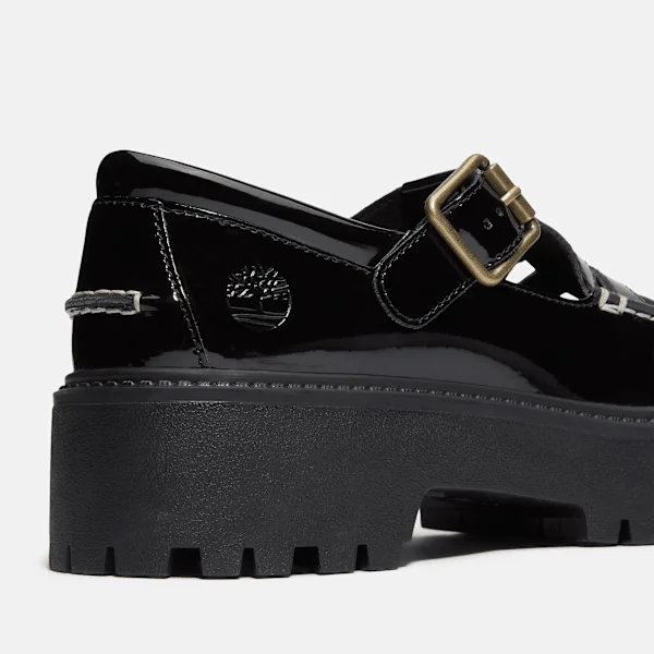 Women’s Patent Leather Stone Street Platform Buckle Shoe Women’s Patent Leather Stone Street Platform Buckle Shoe