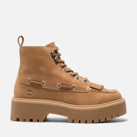 Women’s Stone Street Mid 7-Eye Platform Boots – Wheat